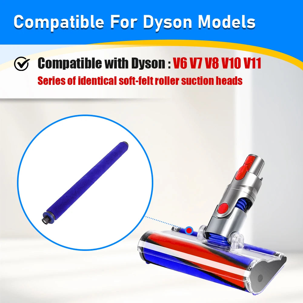 Roller Brush Bar Spare Parts for Dyson V6 V7 V8 V10 V11 Vacuum Cleaner Hard Floor Brush Main Brush Core Accessories Replacement