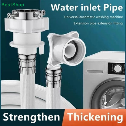 〔P〕Automatic Washing Machine Water Inlet Pipe Optional Hose Extension Adjustable Head Thickened Upper Water Pipe
