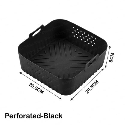 8.86IN/20CM Air Fryer Silicone Liners for Ninja AF140/AF14/ AF180/AF181 Non-Stick Airfryer Baking Tray for Philips HD9270 Basket