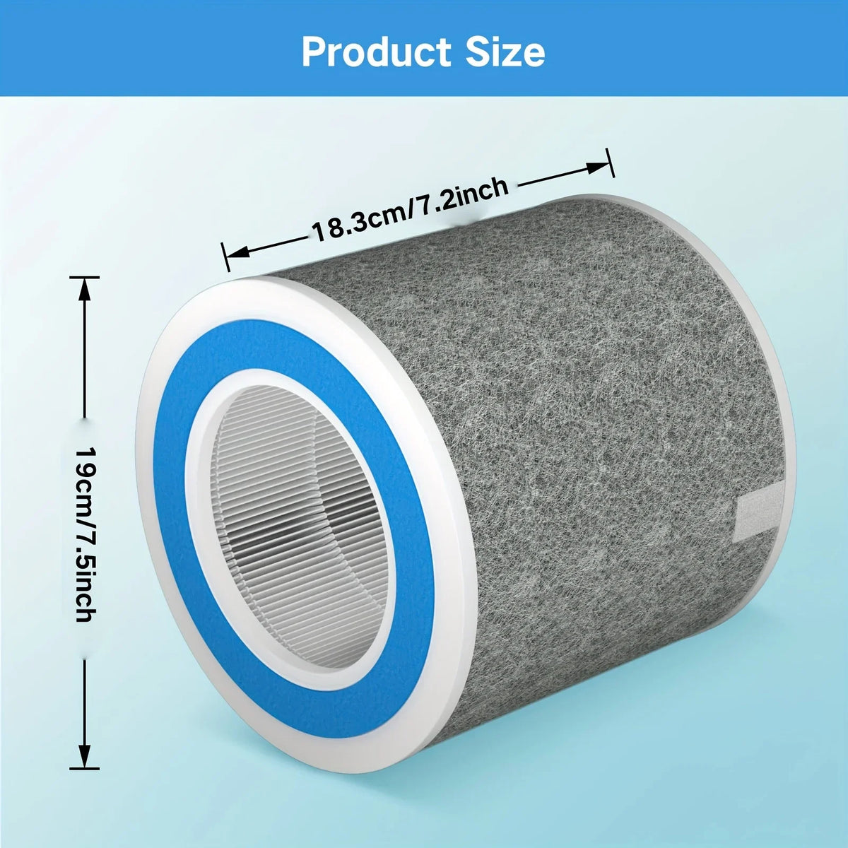 HP102 Replacement Filter,Compatible with Shark Air Purifier HP100,HP102 and 3-in-1 Models HC450,HC451,HC452,HC455, True
