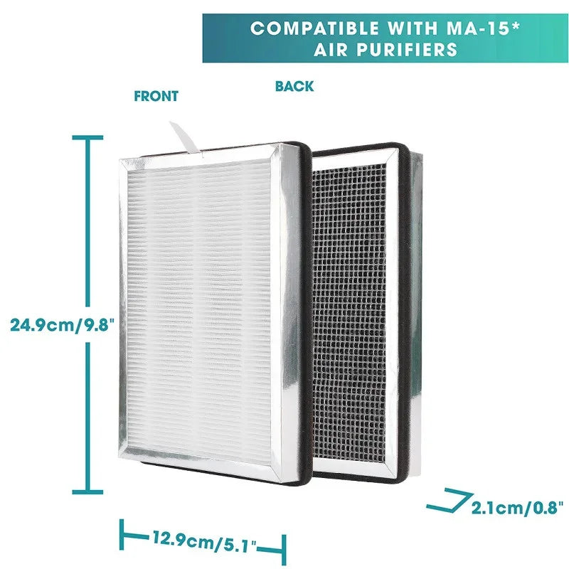 Medify MA-14/MA-15/MA-25/MA-40 Replacement HEPA Filter - True HEPA 13 Medical Grade, Fits All MA Series Air Purifiers