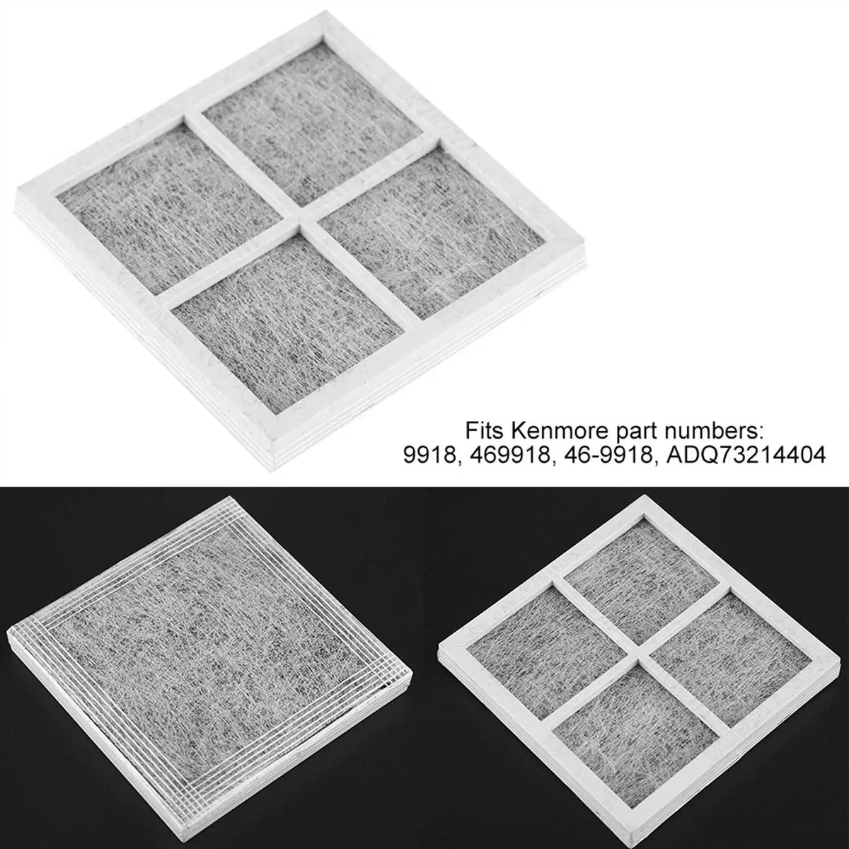 Replacement Refrigerator Air Filter Compatible with LG LT120F / 469918 — 3 Pack