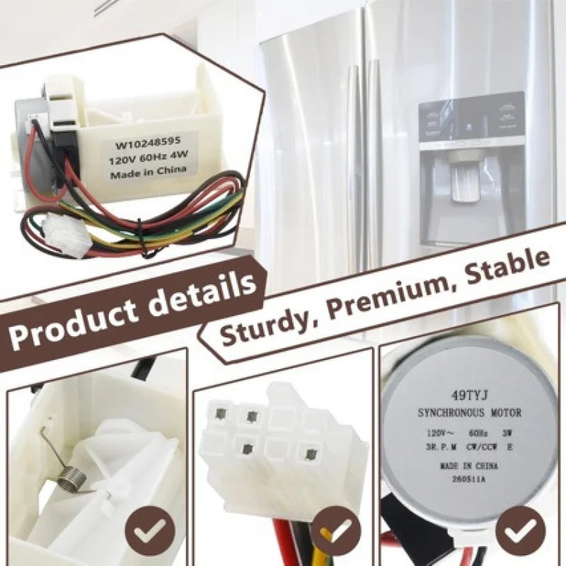 Replacement Refrigerator Air Damper Compatible with Whirlpool W10248595 / WPW10248595