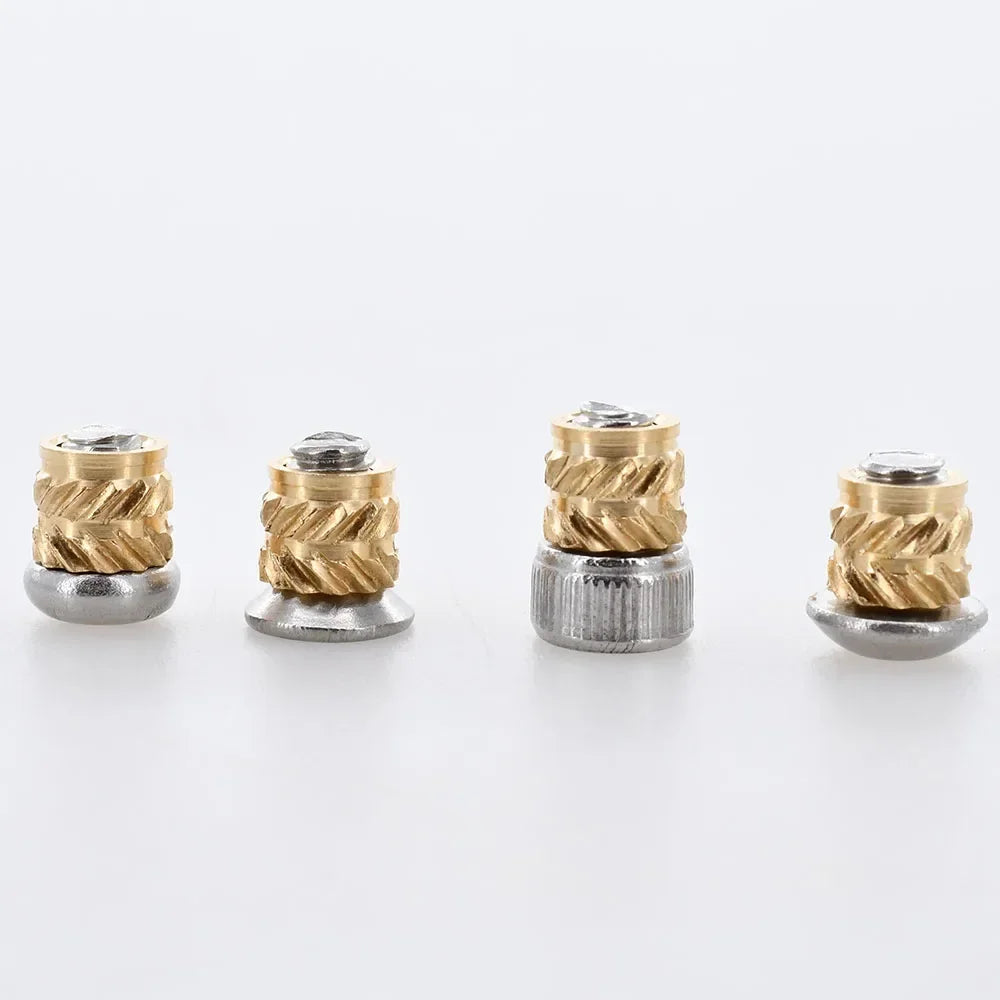 M2 M2.5 M3 M4 M5 M6 Hot Melt Brass Insert Nuts 3D Printer Heating Copper Nut PCB Laptop Stainless SteelScrew Bolt Insertnut Kit