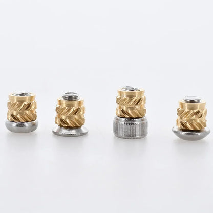M2 M2.5 M3 M4 M5 M6 Hot Melt Brass Insert Nuts 3D Printer Heating Copper Nut PCB Laptop Stainless SteelScrew Bolt Insertnut Kit
