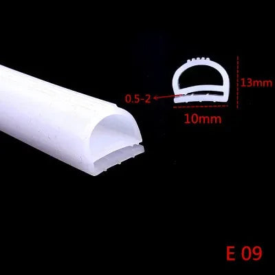 Silicone seal E Type Strip Red White E Shape Silicone Stirp Door Oven Freezer Door Oven Steaming