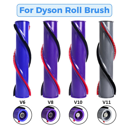 Soft Roller Brush Accessories Compatible with Dyson V6 V8 V10 V11 Vacuum Cleaner Spare Part Carpet Brushroll Bar Replacement