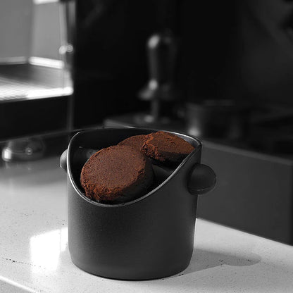 Shock-Absorbent Coffee Knock Box Anti-slip Espresso Dump Bin For Coffee Grounds With Removable Knock Bar Coffee Grind Waste Bin
