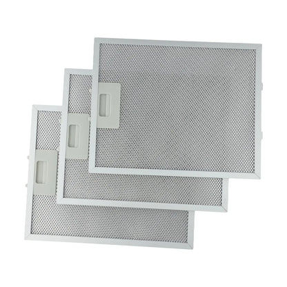 3pcs Aluminum Cooker Hood Metal Grease Filters Metal Mesh Extractor Vent Filter 310x250x9mm Kitchen Accessories