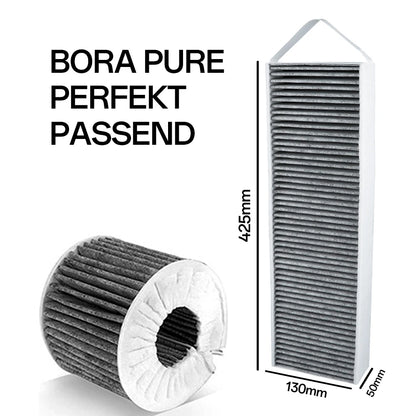 2pcs for Bora Pure Puakf Puru Puxu Roller Range Hood Activated Carbon Filter Self Replacement Kit Parts