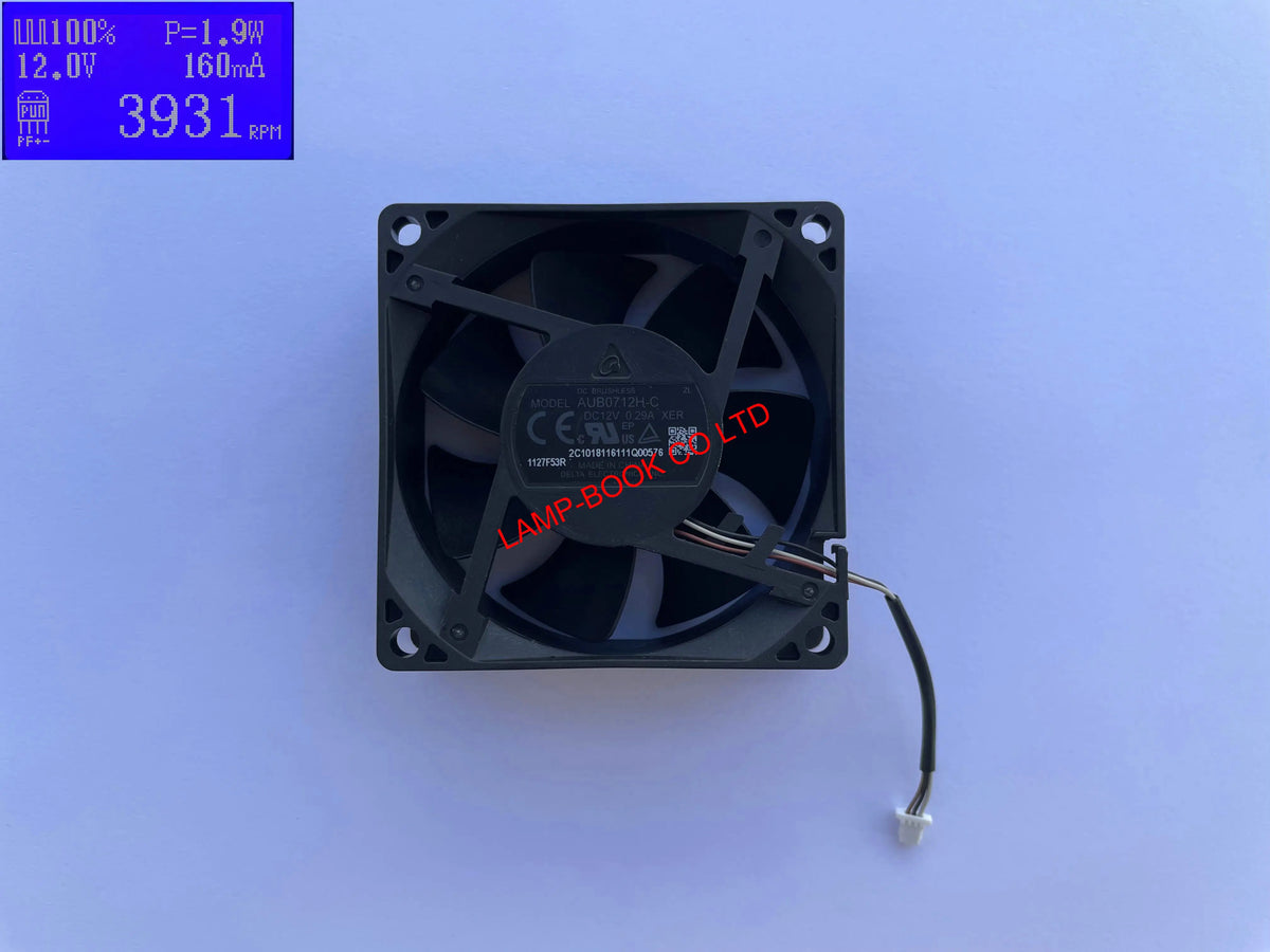 AUB0712H-C 12V 0.29A XER Fan Compatible with BenQ HT3050 HT2050 Projector 7025