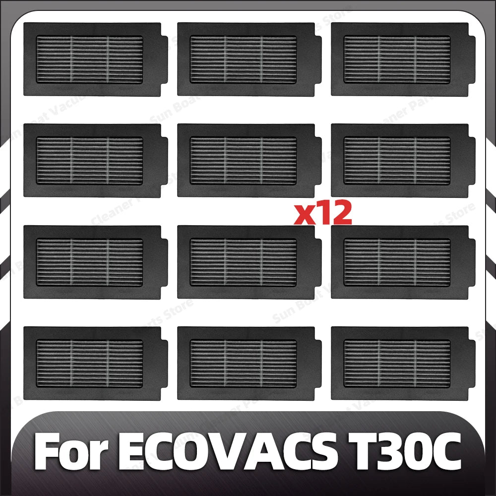 Compatible with ECOVACS T30C / T30C OMNI / T30C PRO OMNI Main Side Brush Filter Mop Pad Dust Bag Spare Parts Accessories