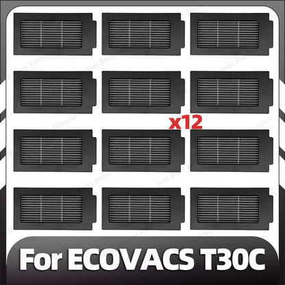 Compatible with ECOVACS T30C / T30C OMNI / T30C PRO OMNI Main Side Brush Filter Mop Pad Dust Bag Spare Parts Accessories