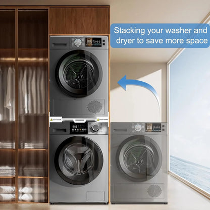 Washer & Dryer Stacking Kit with Pull-Out Drying Rack