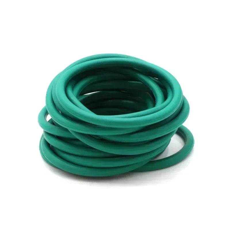 FKM Green O Ring Gasket CS 4mm OD 14mm ~ 130mm 10/50Pcs Fluorine Rubber Sealing Washer Heat Resistant Acid Alkali