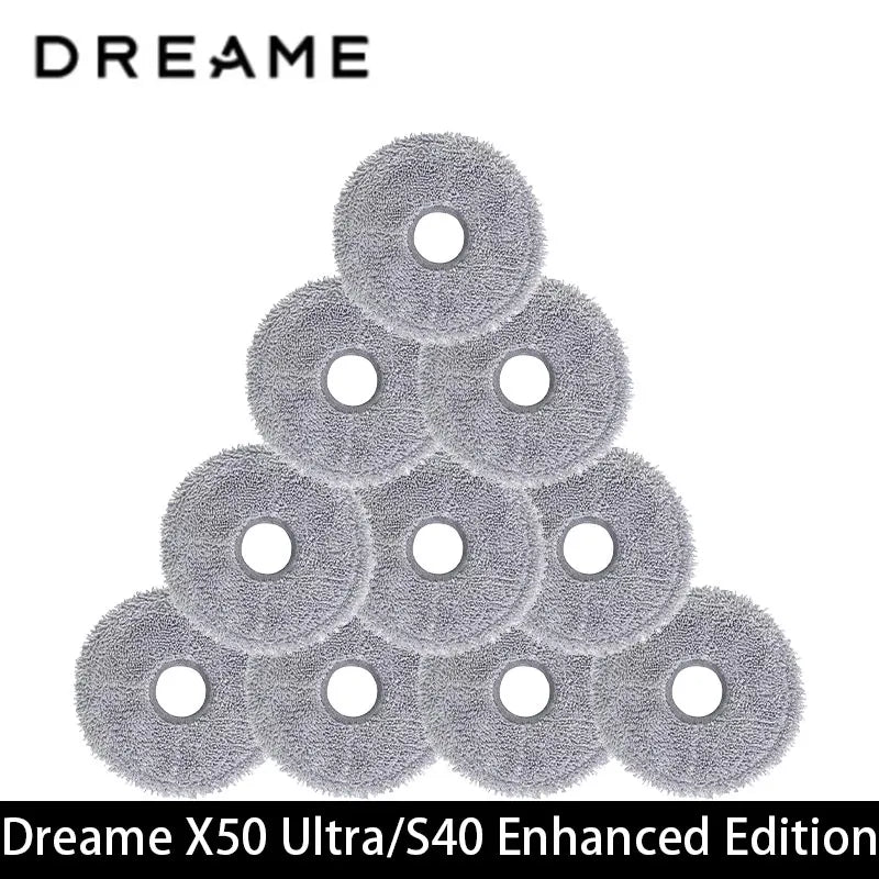 Dreame X50 Ultra / S40 Enhanced / L50 Pro Ultra Edition Vacuum Parts Main Roller Side Brush Hepa Filter Mop Cloth Dust Bag