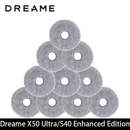 Dreame X50 Ultra / S40 Enhanced / L50 Pro Ultra Edition Vacuum Parts Main Roller Side Brush Hepa Filter Mop Cloth Dust Bag