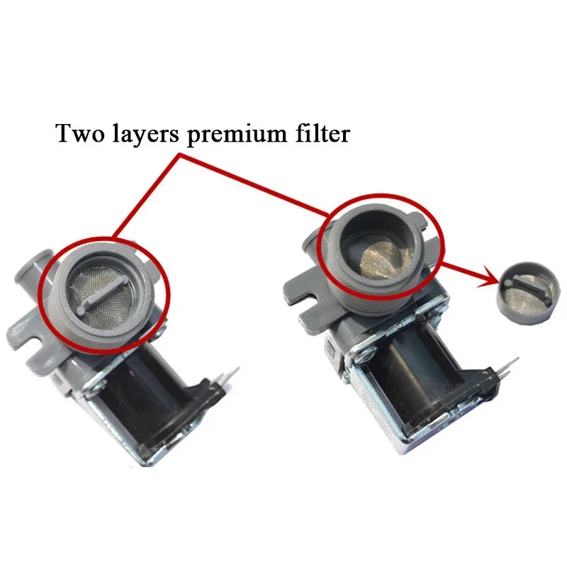 Washing Machine Water Inlet Valve Inlet Switch Solenoid Valve for SANYO FCD270A Full Automatic Laundry Washing Machine 220‑240V
