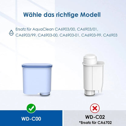 Replacement Water Filter Compatible with Philips AquaClean CA6903/10 CA6903/22,Compatible with Saeco Fully Automatic Coffee Machines