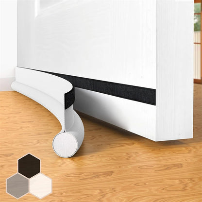 1-4pcs Flexible Door Seal Strip Soundproof Windproof Cuttable Anti-cold Washable Door Gap Weatherstrip Self Adhesive Strip
