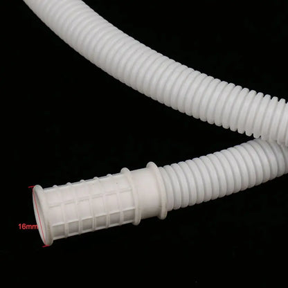 Washing Machine Dishwasher Drain Hose Pipe Waste Water Outlet Expel Soft Tube White PP Plumbing Stretchable Flexible Hose