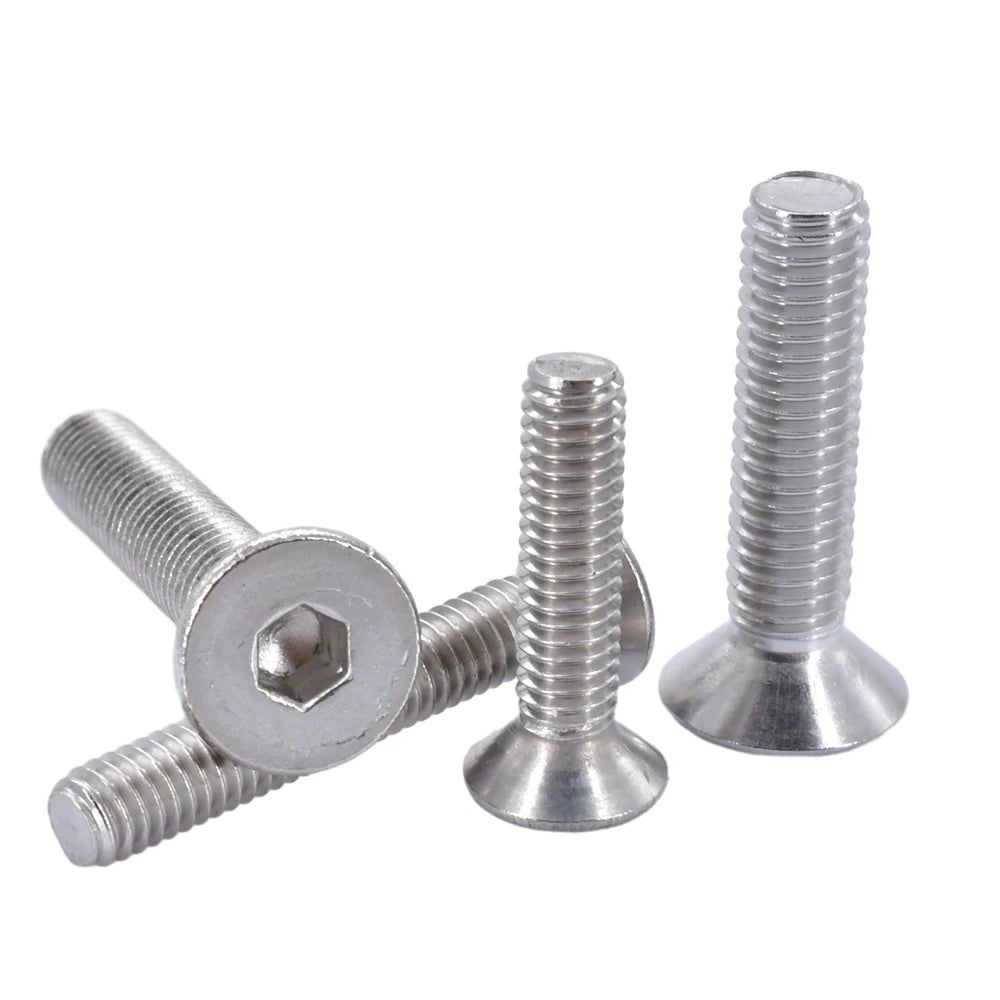 M5 M6 M8 304 Stainless Steel Allen Screws Round Head Bolt Countersunk Head Bolts Hex Socket Screws 2-20pcs