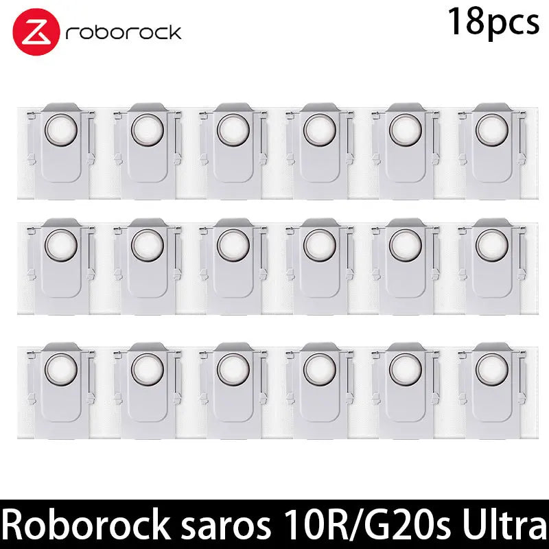 Compatible with Roborock Saros 10R/G20S Ultra Accessories Brush Filter Mop Cloth Dust Bag Spare Parts