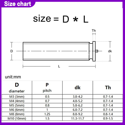 5pcs-100pcs 304 Stainless Steel Spot Welding Screws Welding Stud Screws spot welding column screws M3 M4 M5 M6 M8