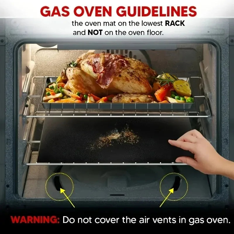 2pcs Reusable Protector Mat Heat Resistant Grill Mats Non-Stick BBQ Grill Mat Baking Mat Barbecue Tools Kitchen Bakeware