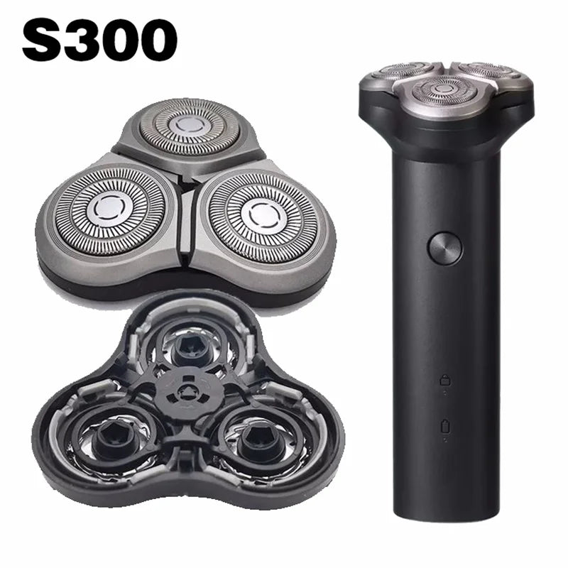 1Pcs Replacement Shaver Head Compatible with Xiaomi Mijia S300 Electric Shaver Razor Blade Dry Wet Shaving Machine Blade