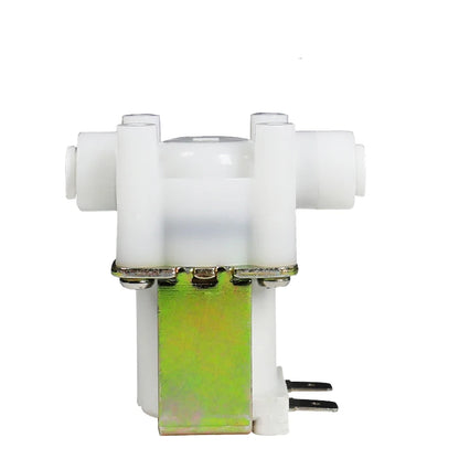 1/4" 3/8" Plastic Motorized Solenoid Valve DN8 DN10 Quick Plug Drinking Fountain Pure Water Machine Solenoid Valve 12V 24V 220V