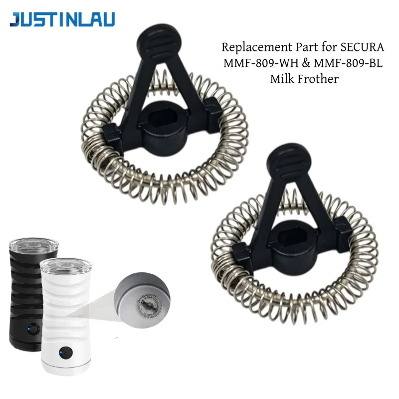 JUSTINLAU Replacement Agitator Mixer for SECURA MMF-809-WH MMF-809-BL Electric Milk Frother Milk Steamer Aerator Accessories