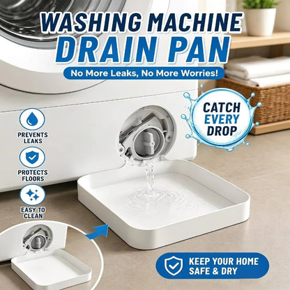 Washing Machine Filter Drain Tray — White