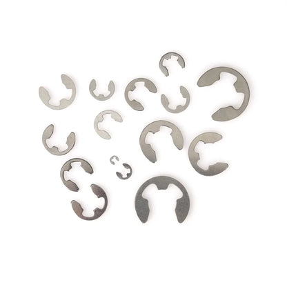 M2.5 M3 M3.5 M4 M5 M6 M7 M8 M9 M10 304 Stainless Steel E Clip Washer Spacer Gasket Circlip External Retaining Clip For Shaft