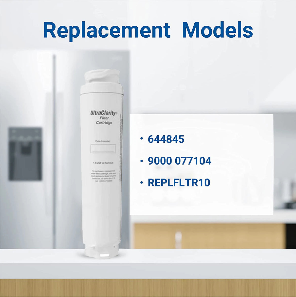 Replacement Refrigerator Water Filter Compatible with Bosch 9000194412 / 644845 / B26FT70SNS / B22CS80SNS / B22CS50SNS