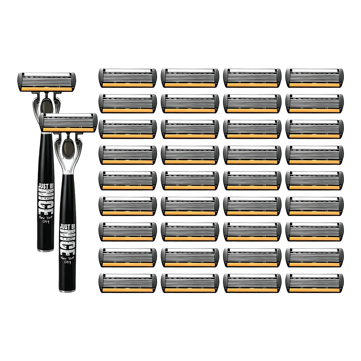 Manual Razor Set with Six-Layer Blades