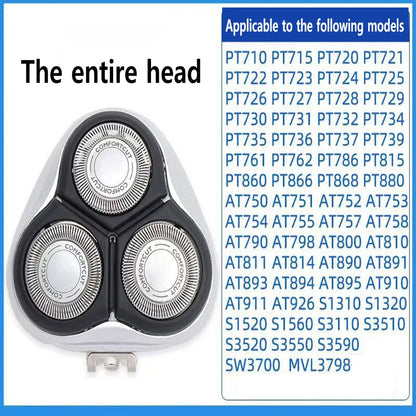 HQ64 Replacement Shaver Head Compatible with Philips AT750 AT890 PT860 PT866 AT798 PT721 PT722 PT720 PT725 Razor Blade