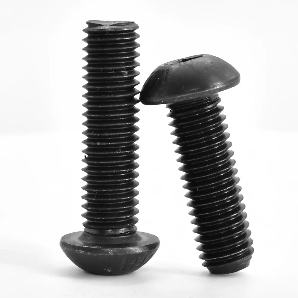 15-100PCS Carbon Steel Hexagon Socket Screws Countersunk /Round / Cup Head Black Hex Socket Machine Bolt Screw M2 M2.5 M3 M4