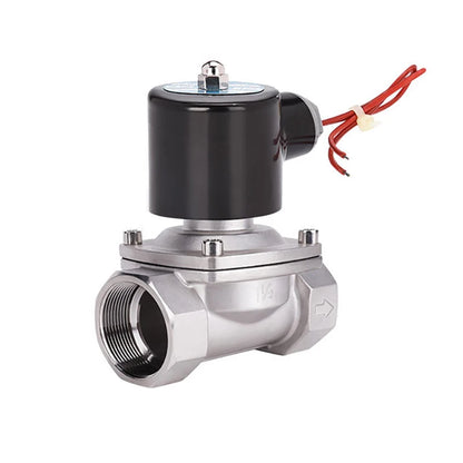 Electric Solenoid Valve Normally Closed Stainless Steel 1/2" 3/4" 1" 2" DN6-DN50 For Water Oil Air, Hvac AC220V DC24V DC12V