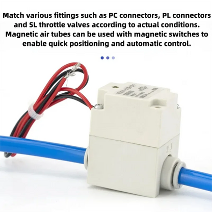 2 Way Plastic Pneumatic Solenoid Valve VQ21A1-5G/5GZ-C6/C8 2 Position 2 Port Air Control Valve