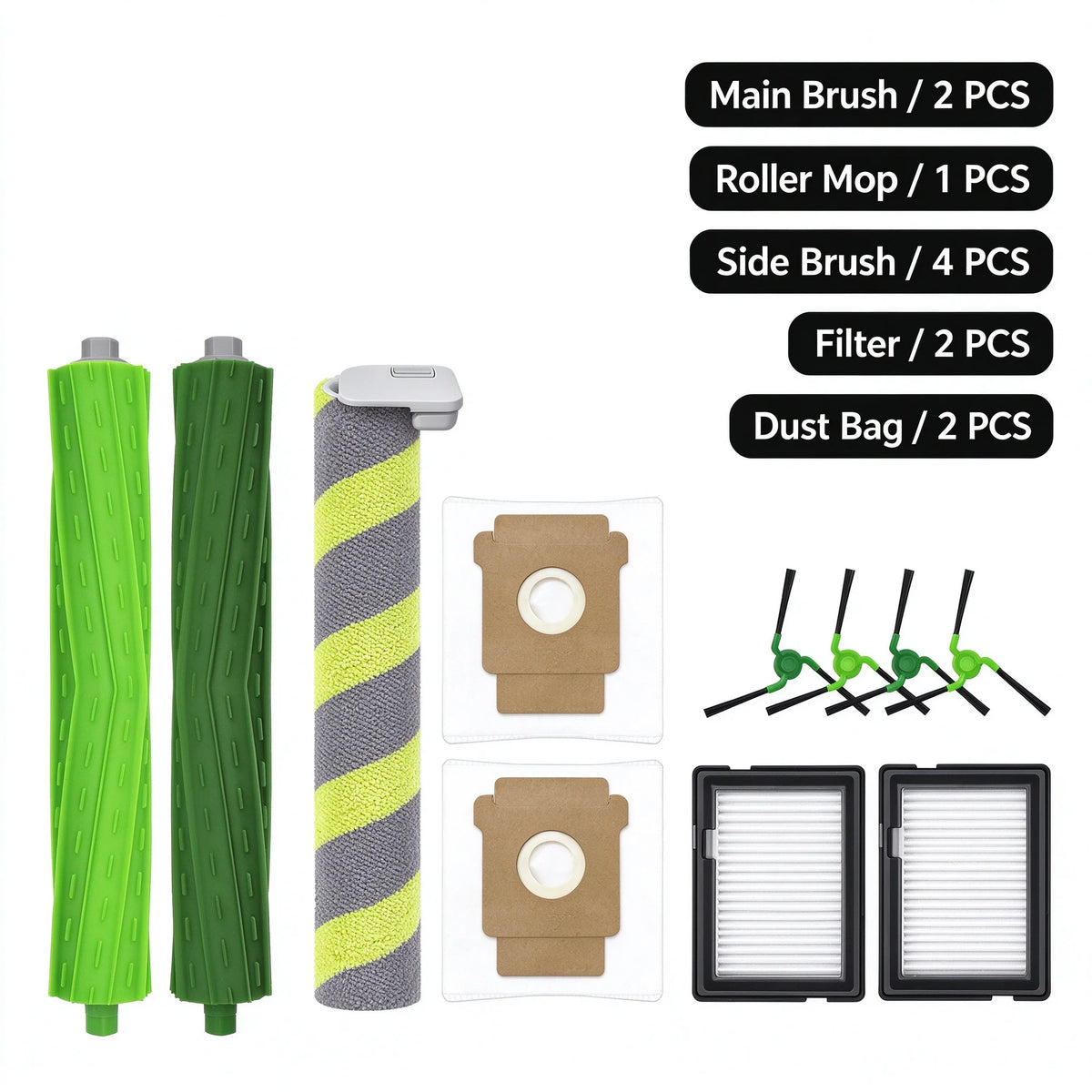 For iRobot Roomba Max 705 Combo 775 Combo 706 Combo 707 Combo Replacement Parts Side Brush Main Brush Filter Dust Bag Roller Mo