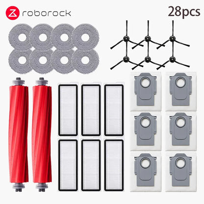 Compatible with Roborock Q Revo MaxV/Q Revo S/Q Revo Pro Robot Vacuums Cleaner Accessory Dust Bag Main Side Brush HEPA Filter Mop Cloths Spa