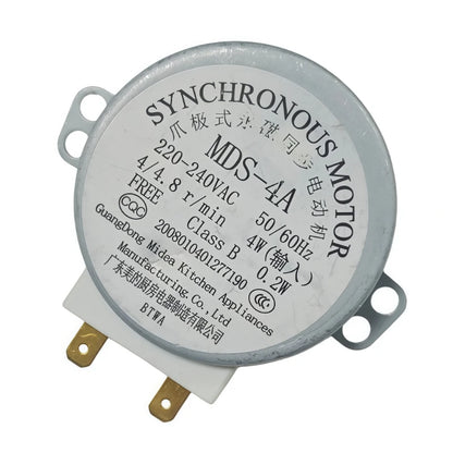 AC 220V-240V 50Hz CW/CCW Microwave Turntable Turn Table Synchronous MotorMDS-4A D Shaft 4 RPM