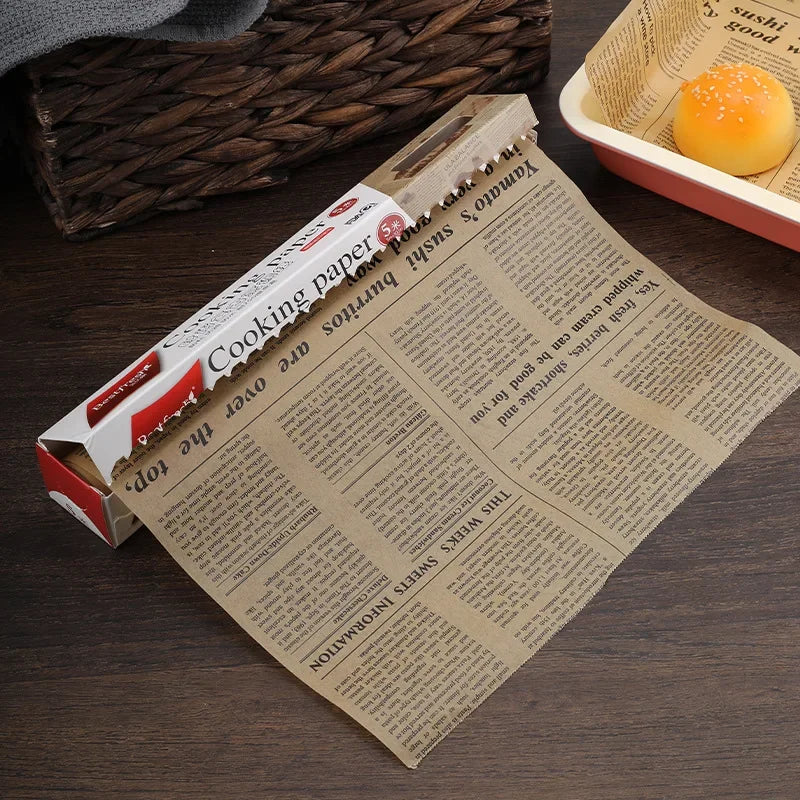 5M*30cm Parchment Paper Baking Tools Grease Paper Bread Sandwich Burger Fries Wrappers Cookie Oilpaper