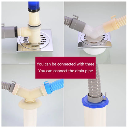 Fully Automatic Washing Machine Drainage Pipe Outlet Pipe Washbasin Dish Basin Lengthening and Extending Downpipe Fittings