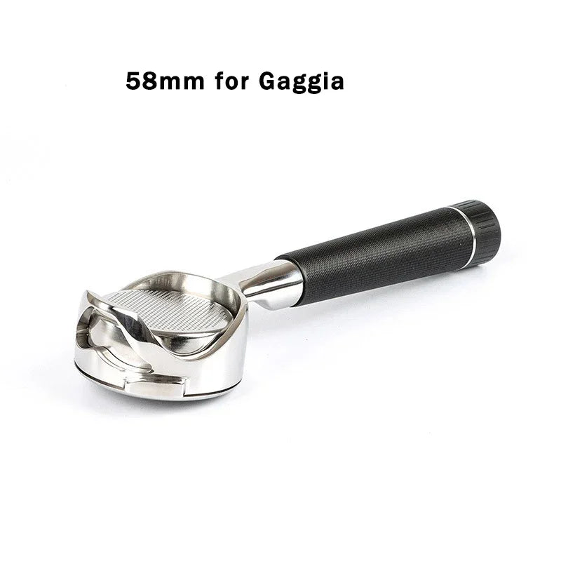 58MM 2ears Stainless Steel Coffee Handle Filter for Gaggia/Baby/Classic Coffee Machine Bottomless Hollow Portafilter Tool