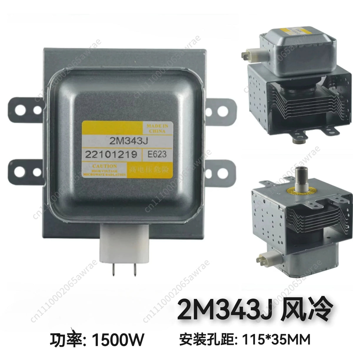 2M463K J H G Ultra High Power Water Cooled Magnetron Microwave Output 1500 Watts Accessories