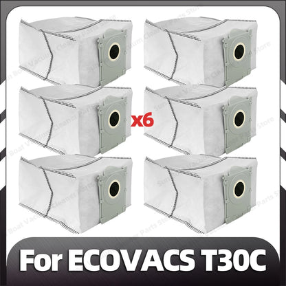 Compatible with ECOVACS T30C / T30C OMNI / T30C PRO OMNI Main Side Brush Filter Mop Pad Dust Bag Spare Parts Accessories