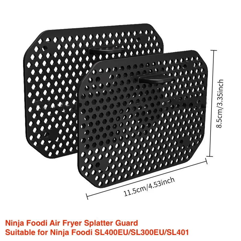 2Pcs/1Pcs Air Fryer Silicone Liners for Ninja SL400 SL401 Stack XL Basket Reusable Air Fryer Baking Tray Airfryer Accessories