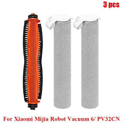 Compatible with Xiaomi Mijia Robot Vacuum 6/ PV32CN Vacuum Cleaner Accessories Main Roller Side Brush Filter Roller Mop Replacement Spare